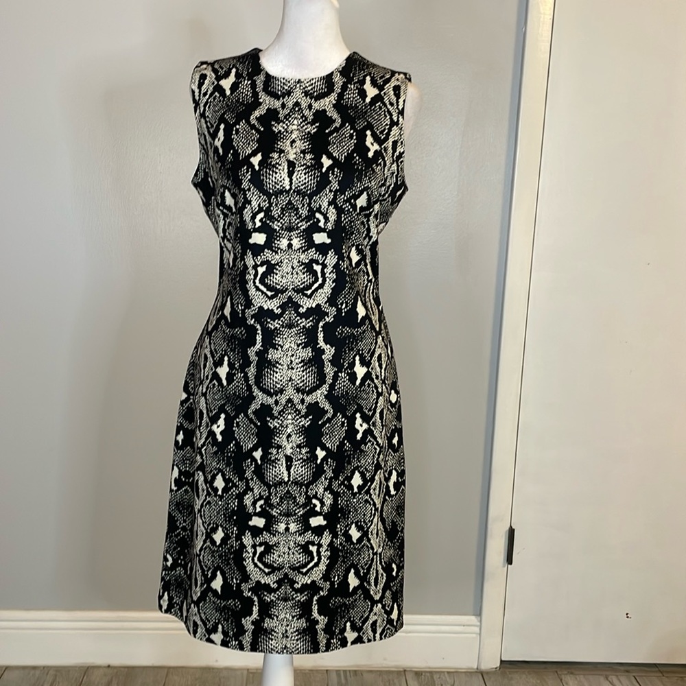 [J. Mclaughlin] Black/White Python Printed Dress … - image 1
